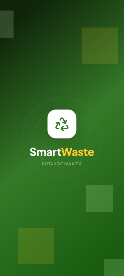 Splash screen aplikasi SmartWaste Kota Yogyakarta